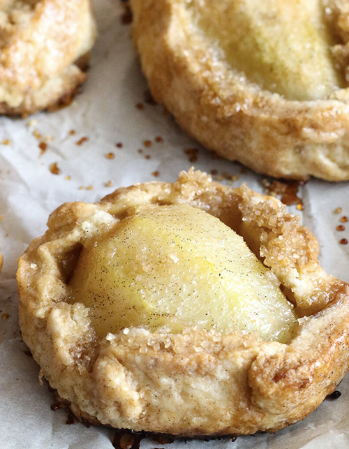 Pastry Baked Pears with Cardamom and Vanilla